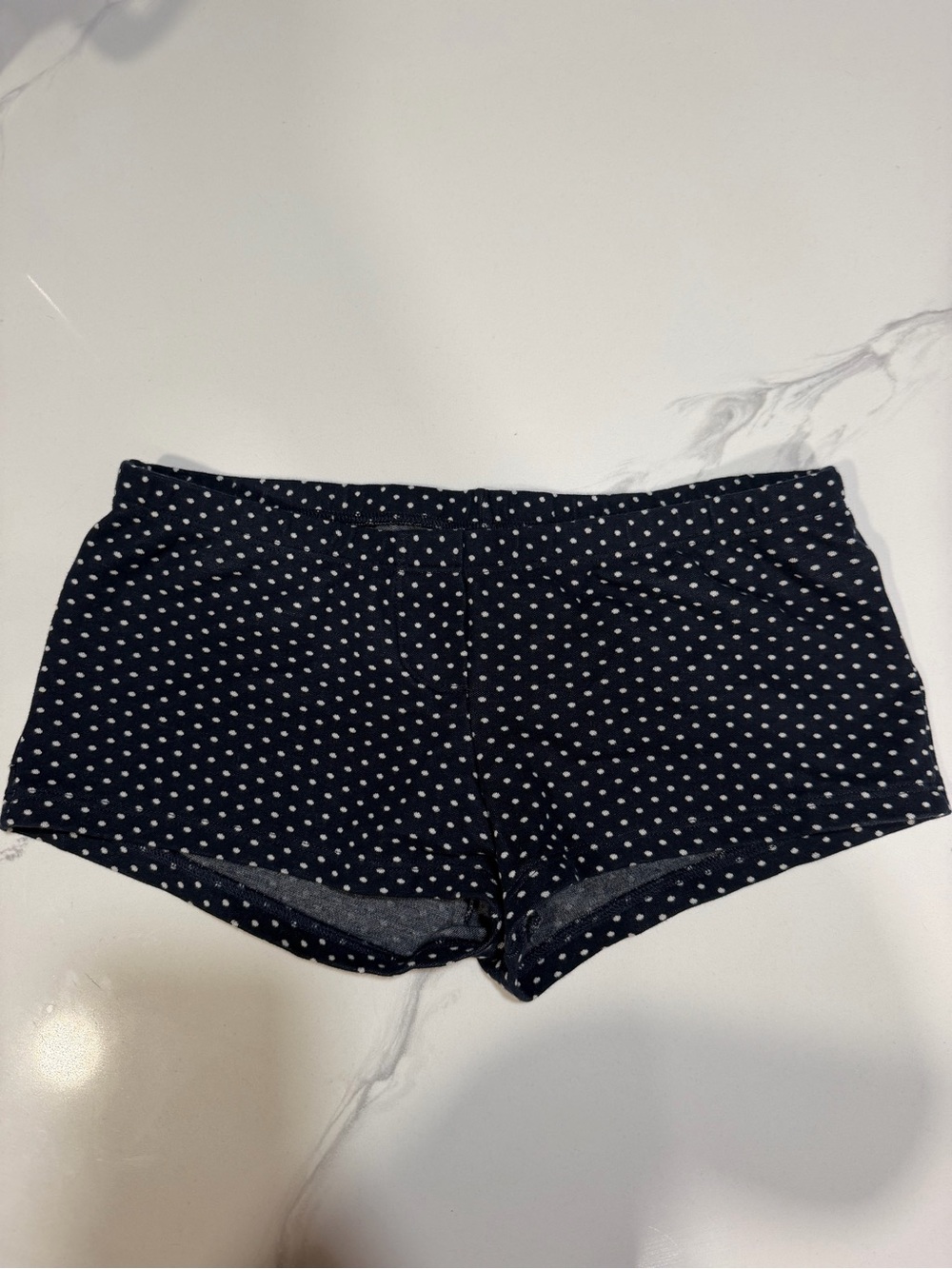 Brandy Melville Navy Polka Dot Bike Shorts